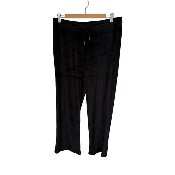 Juicy Couture Black Velour Bling Rhinestone Pajama Set NWT Size L - Picture 4 of 7